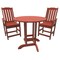 Highwood Usa Lehigh 3pc Round Counter Height Outdoor Patio Furniture Dining Set AD-CNL36-RED - alternate 1